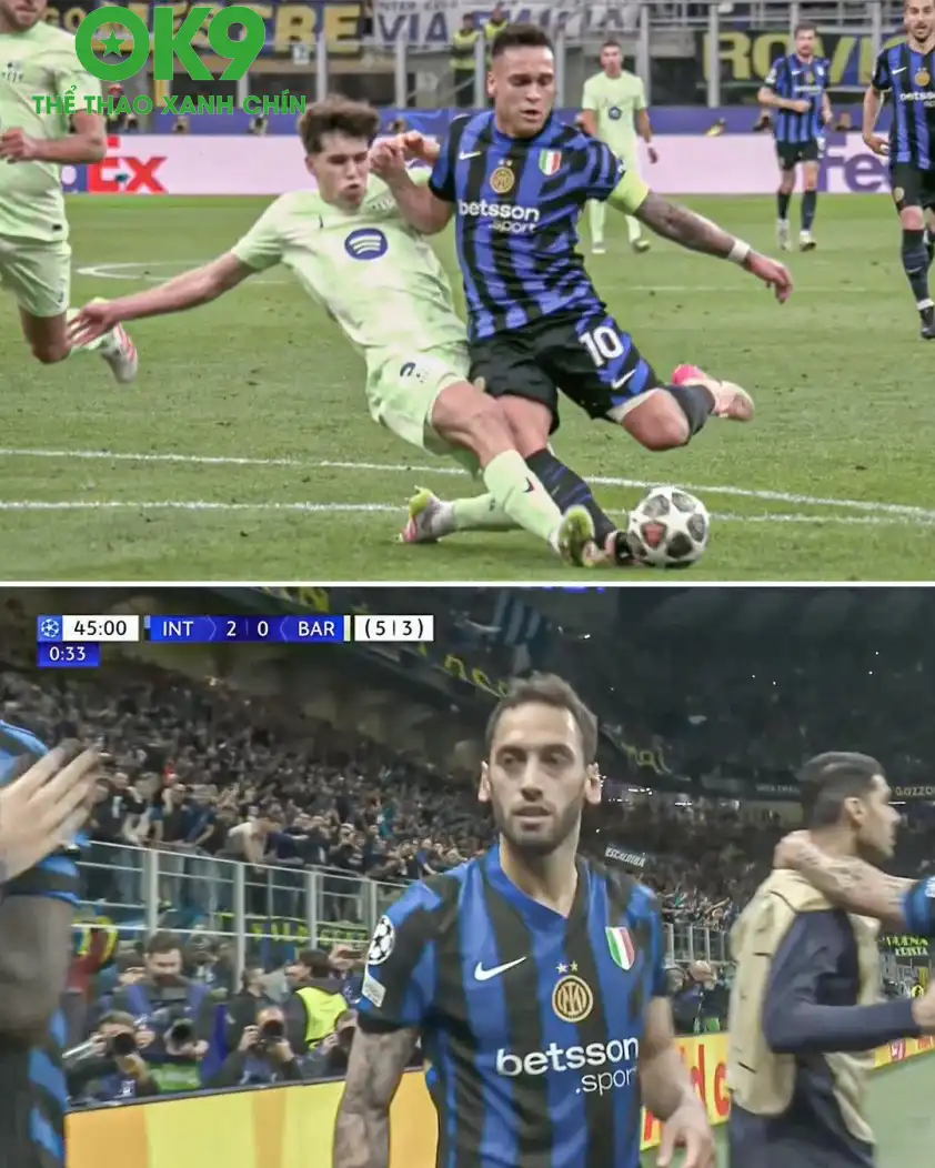 Lautaro Martinez đã rất tinh quái, kê chân để kiếm về cho Inter Milan quả penalty Lautaro Martinez đã rất tinh quái, kê chân để kiếm về cho Inter Milan quả penalty