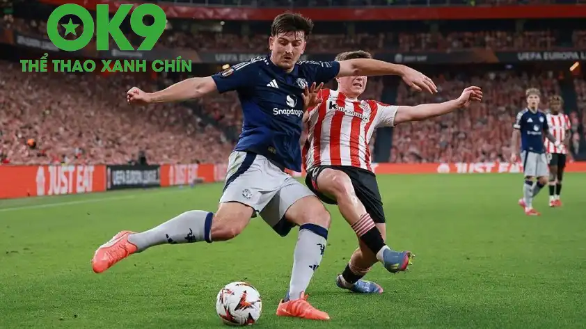 Maguire đã có màn trình diễn tuyệt hay trong trận thắng Bilbao (Ảnh: Marca). Maguire đã có màn trình diễn tuyệt hay trong trận thắng Bilbao (Ảnh: Marca).